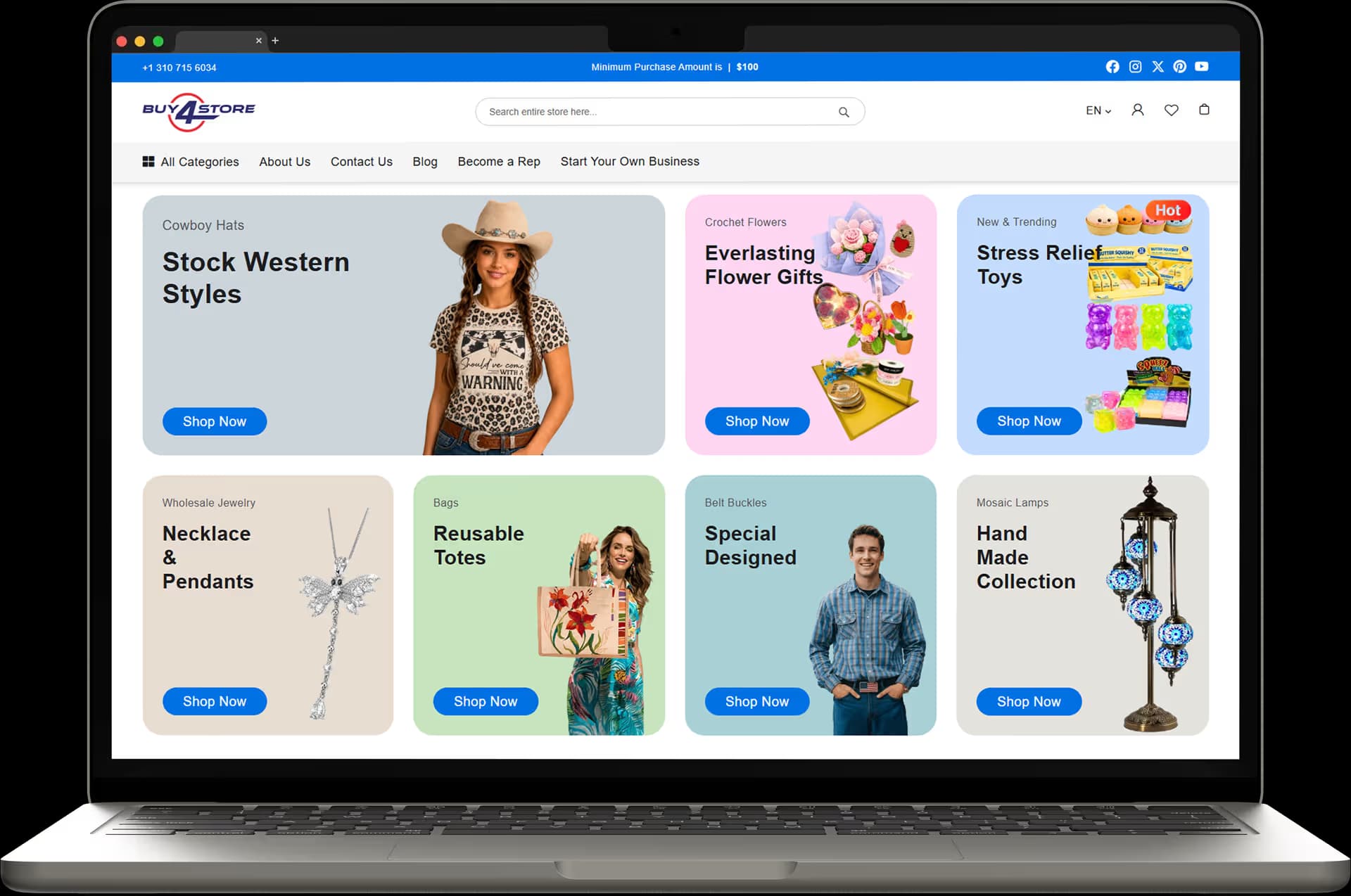 Buy4Store B2B wholesale ecommerce website preview