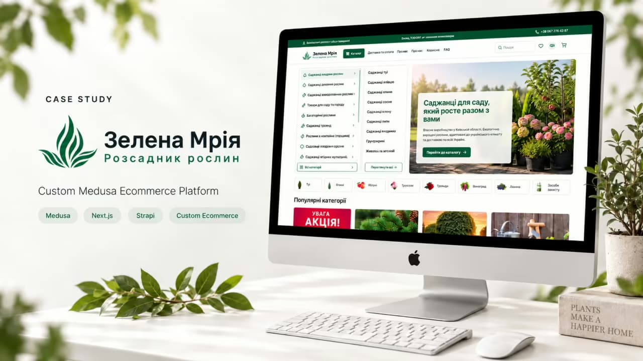 Zelena Mriya online store visual showcase
